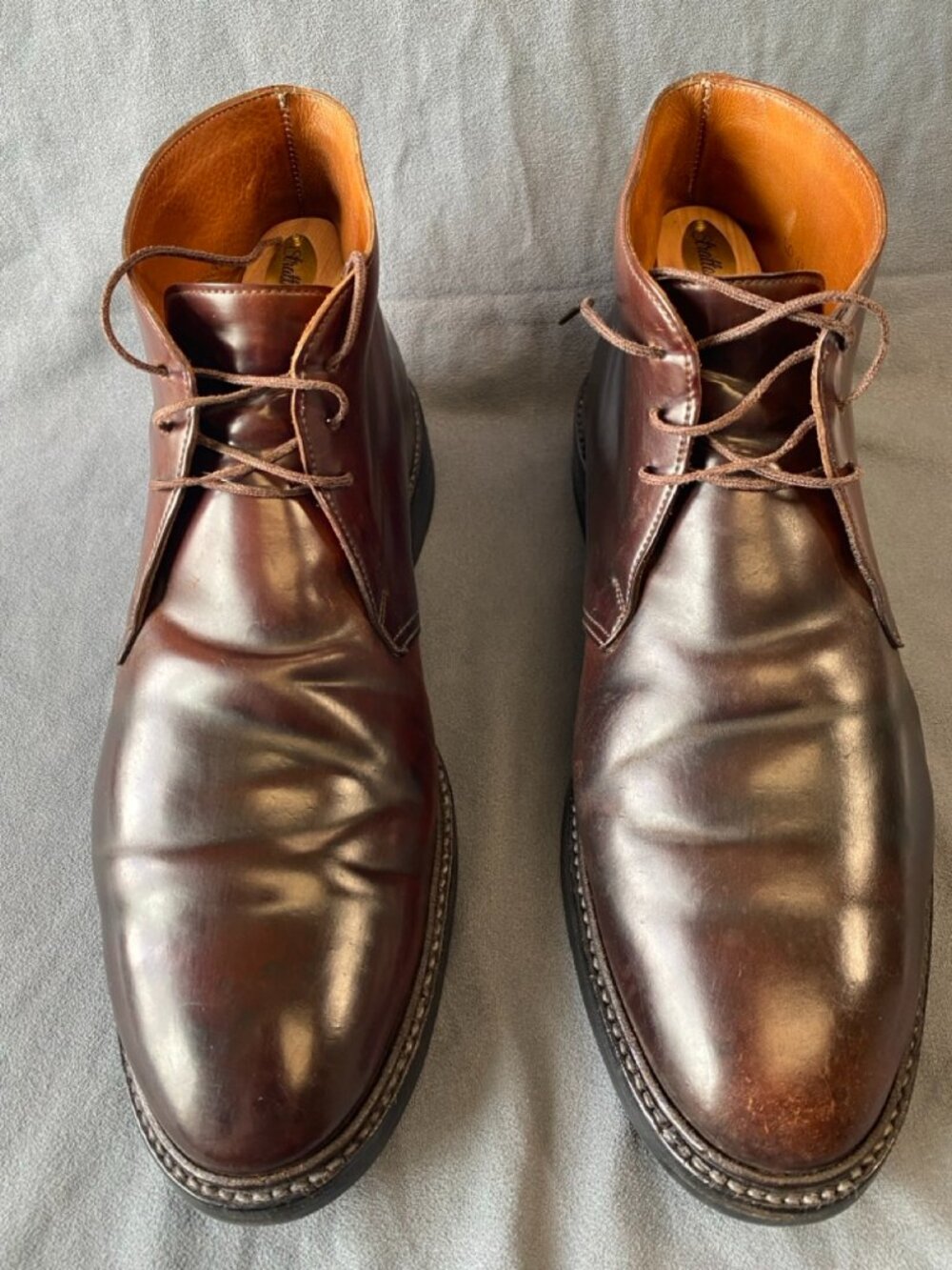 Men's Vintage POLO RALPH LAUREN Shell Cordovan Chukka Boots Crockett Jones